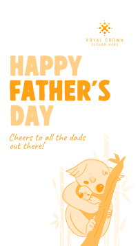 Father's Day Koala TikTok Video Image Preview