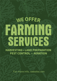 Rustic Farming Services Flyer Design