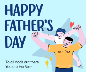 Jolly Father's Day  Facebook post Image Preview
