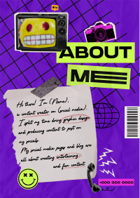 About Me Collage Flyer Image Preview