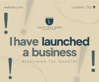 Corporate Business Launch Facebook Post Design