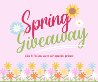 Hello Spring Giveaway Facebook Post Design