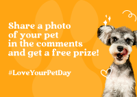 Cute Pet Lover Giveaway Postcard Image Preview