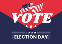 US General Election Postcard Design