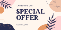 Organic Abstract Special Offer Twitter post Image Preview