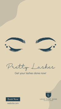 Pretty Lashes Facebook Story Design