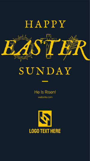 Rustic Easter Instagram story Image Preview