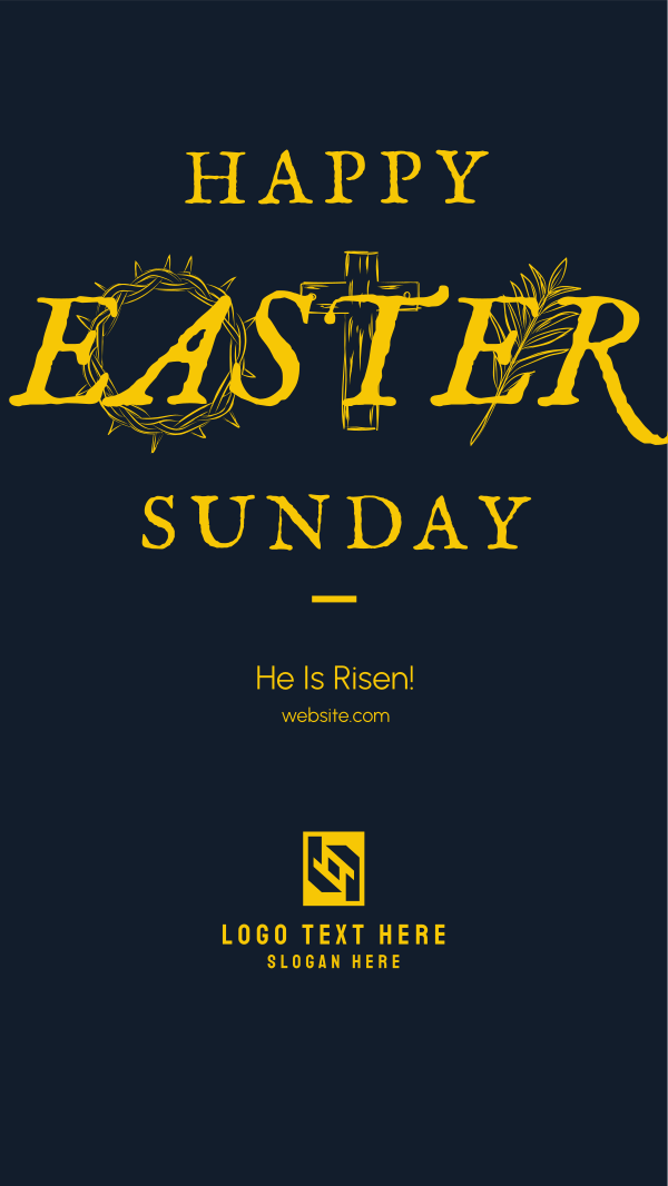 Rustic Easter Instagram Story Design Image Preview