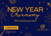 New Year Special Giveaway Postcard Design