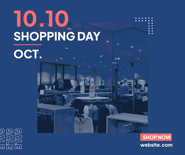 10.10 Shopping Day Facebook Post Design Image Preview