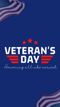 Honor Our Veterans Facebook story Image Preview