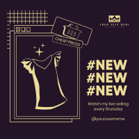 Retro Clothing Store Instagram Post Design