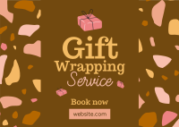 Gift Wrapping Service Postcard Image Preview