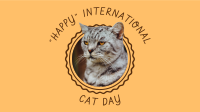 "Happy" Int'l Cat Day Facebook Event Cover Design