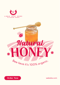 Bee-lieve Honey Flyer Design