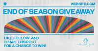 Retro Season End Giveaway Facebook Ad Preview