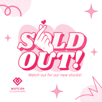 Minimal Funky Sold Out Instagram post Image Preview