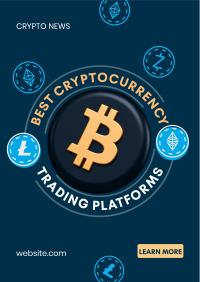 Cryptocurrency Trading Platforms Flyer Design