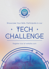 Minimalist Tech Challenge Poster Design