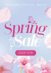 Fresh Spring Sale Poster Design