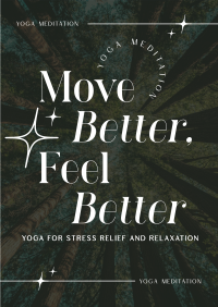 Modern Feel Better Yoga Meditation Flyer Image Preview