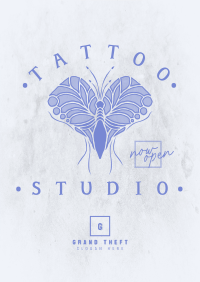 Tattoo Moth Poster Design