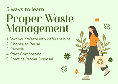 Proper Waste Management Postcard Image Preview