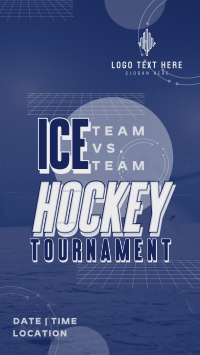 Sporty Ice Hockey Tournament TikTok video Image Preview