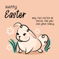 Easter Bunny Greeting Linkedin Post Image Preview