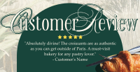 Pastry Customer Review Facebook ad Image Preview