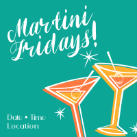 Martini Fridays Instagram Post Design