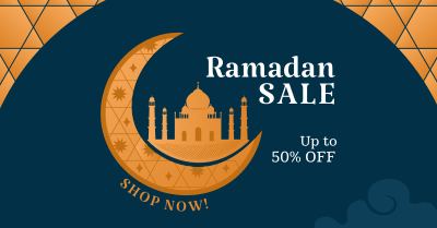 Ramadan Moon Discount Facebook ad Image Preview