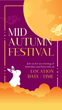 Mid Autumn Bunny Facebook Story Design