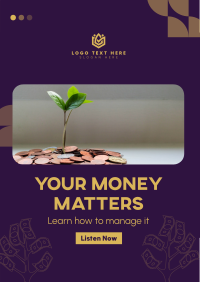 Money Matters Podcast Flyer Design