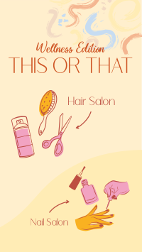 This or That Wellness Salon Facebook Story Design