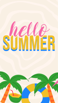 Hello Summer! Facebook Story Design