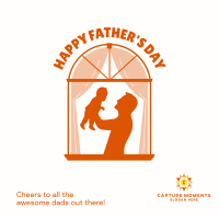 Father & Child Window Instagram post Image Preview