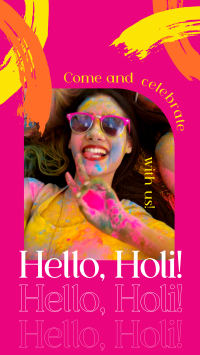 Hello Holi TikTok video Image Preview