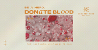 Modern Blood Donation Facebook Ad Design