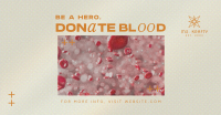 Modern Blood Donation Facebook Ad Image Preview