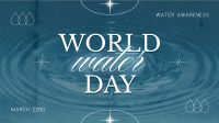 World Water Day Greeting Facebook Event Cover Design