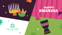 Colorful Kwanzaa Zoom Background Image Preview