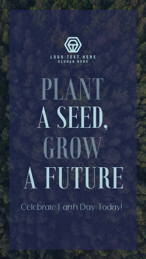 Plant Seed Grow Future Earth Instagram story Image Preview