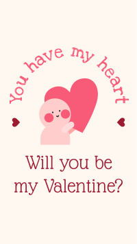 Valentine's Heart Facebook Story Design