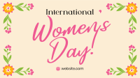 Women's Day Floral Corners Facebook Event Cover Design