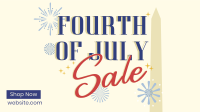 4th of July Text Sale Facebook Event Cover Design