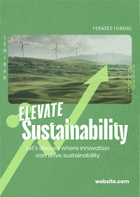 Elevating Sustainability Seminar Flyer Image Preview