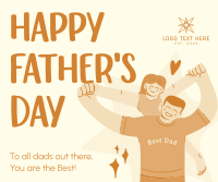Jolly Father's Day  Facebook post Image Preview