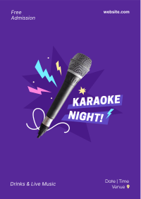Karaoke Night Blast Flyer Image Preview