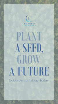 Plant Seed Grow Future Earth Facebook Story Design